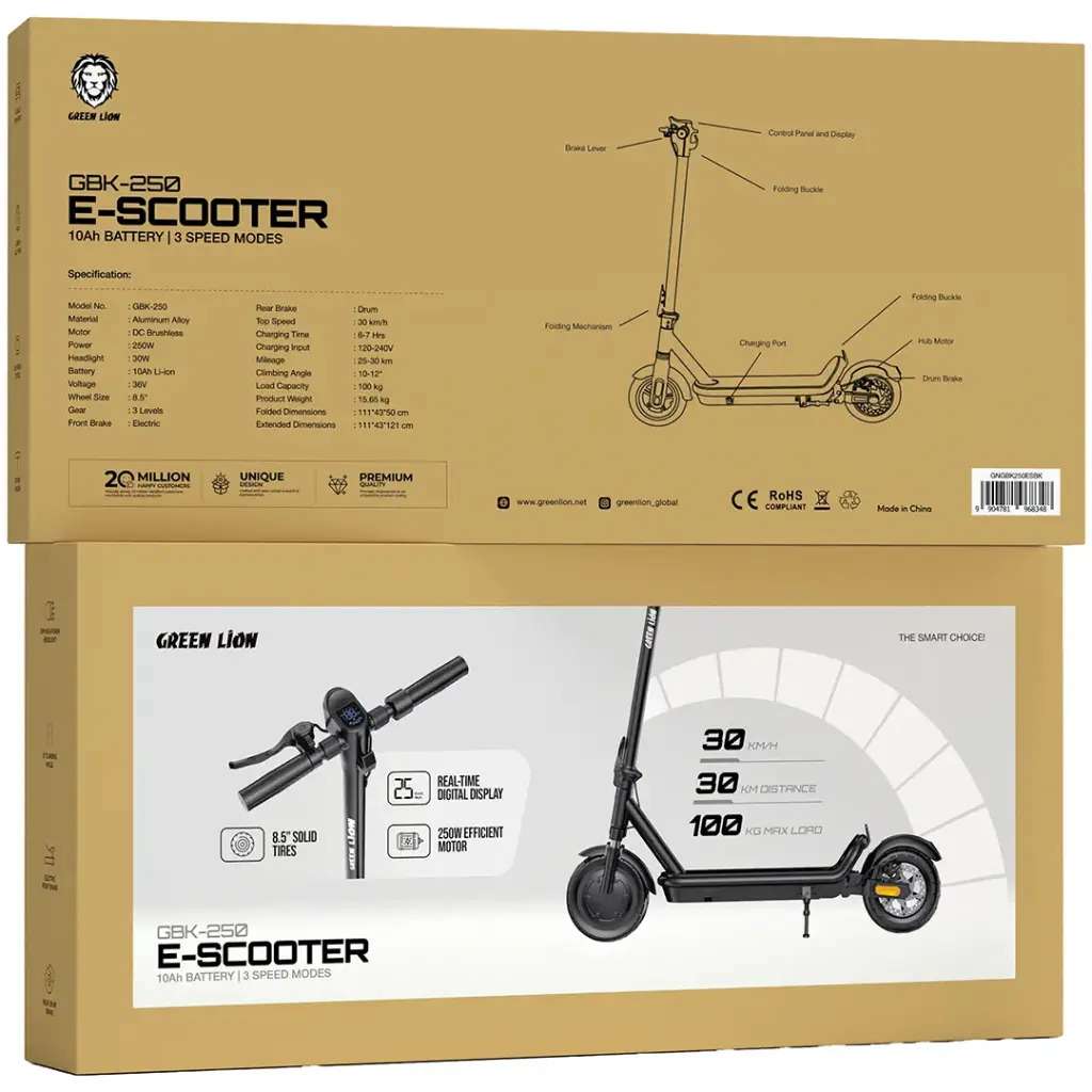 Green Lion GBK-250 E-Scooter Price in Kenya- Linkphones Center